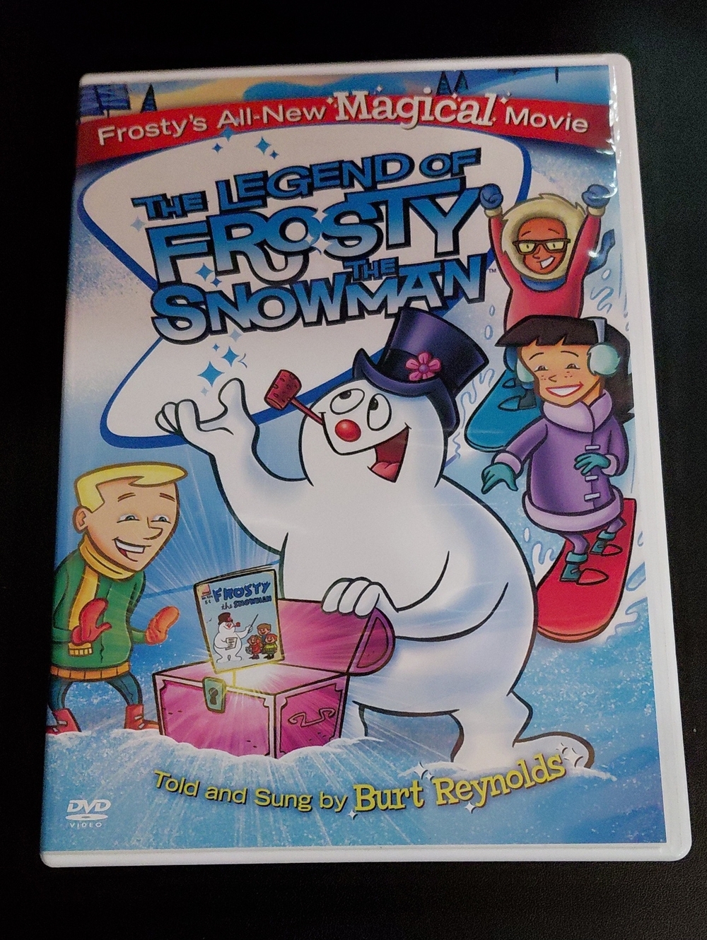 The Legend of Frosty the Snowman DVD - White & Blue Cover